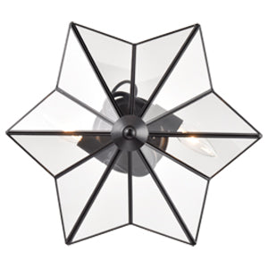 Farmhouse Ceiling Light Black Flush Mount Light Fixtures Glass Ceiling